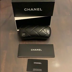 CHANEL sunglass case.